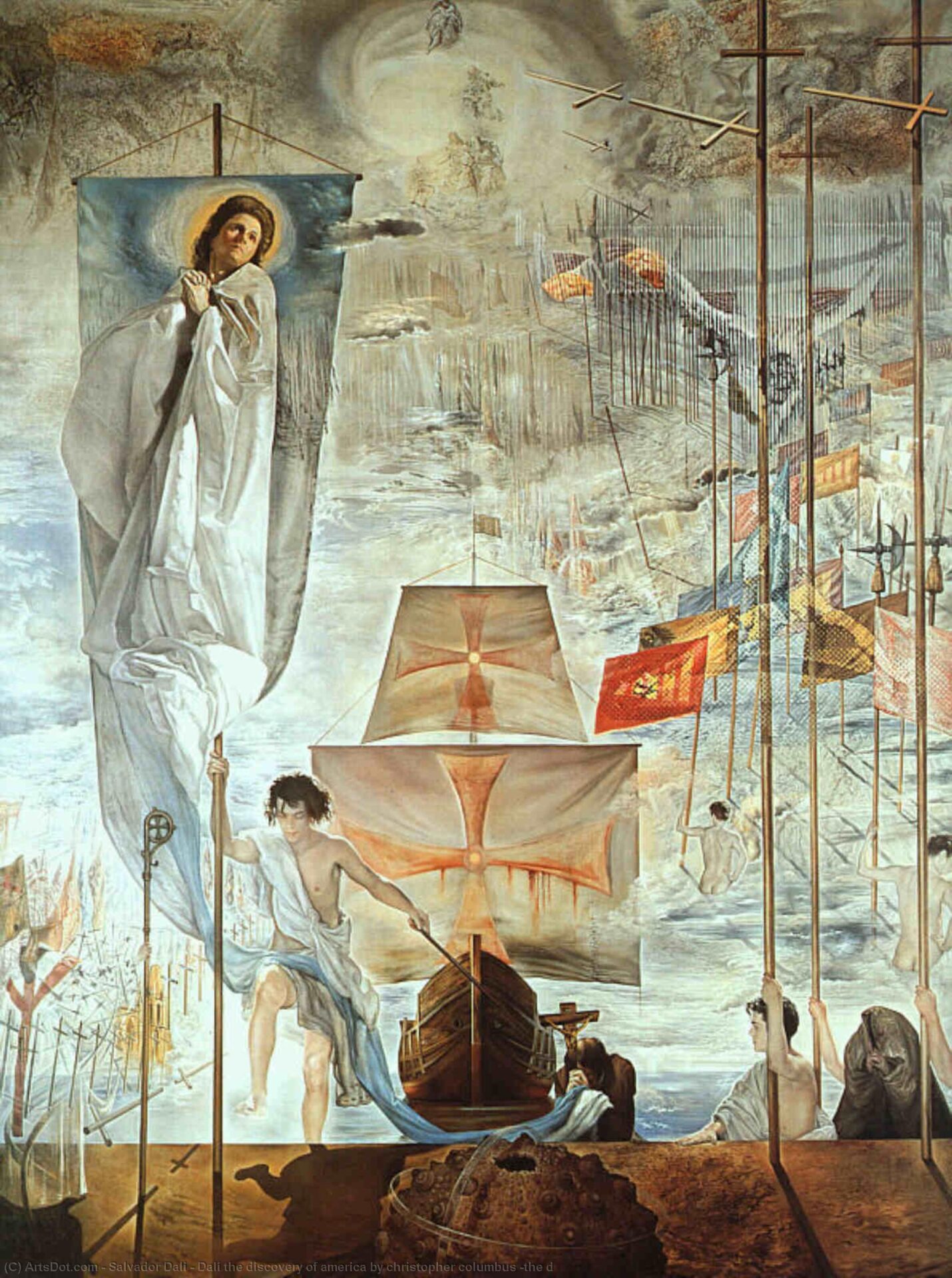 The Discovery of America by Christopher Columbus | Salvador Dali
